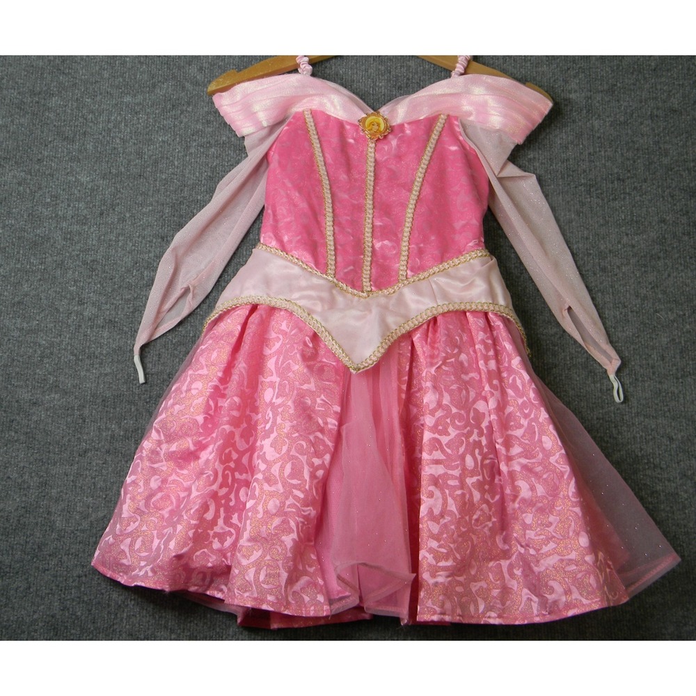 Disney Parks Princess Aurora Sleeping Beauty Pink Costume Dress Girls XS